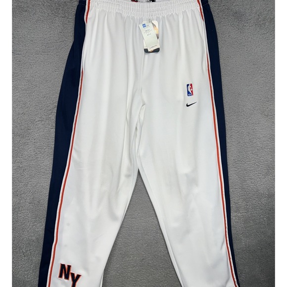 NOS‎ Nike NY Knicks Warm Up Track Pants Men's 3XL White Basketball 2000s